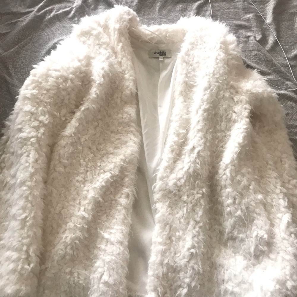 Fur white jacket Sherpa